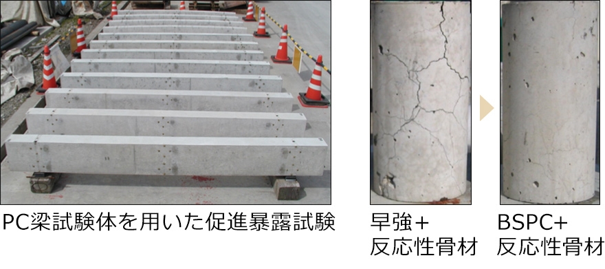 PC構造物におけるASR抑制効果（１）